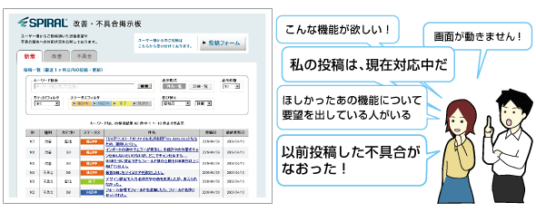 改善・不具合掲示板